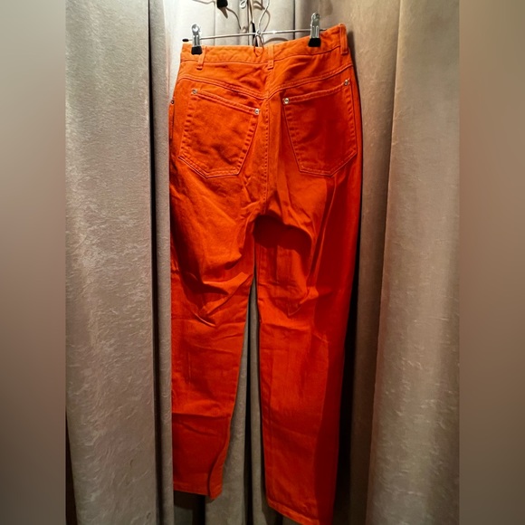 Vintage DKNY Orange Jeans Size 6 (equivalent size 0-2) - Picture 2 of 12
